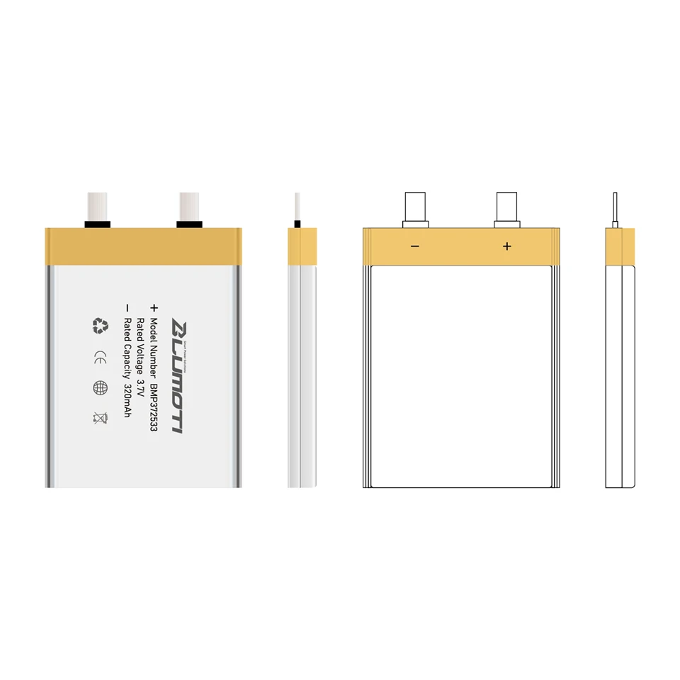 BMP372533-320mAh-3.7V