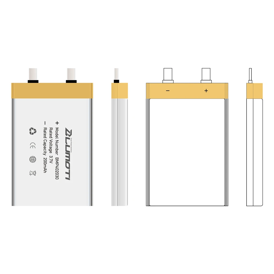 BMP402030-200mAh-3.7V