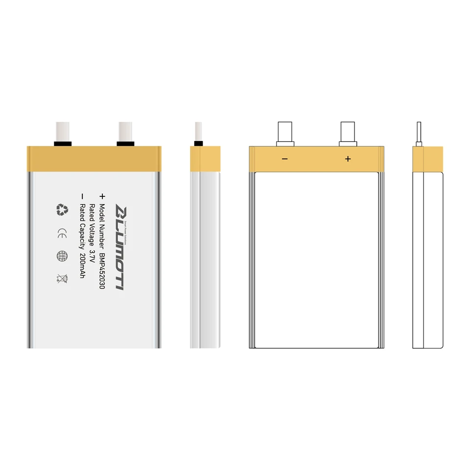 BMP452030-200mAh-3.7V