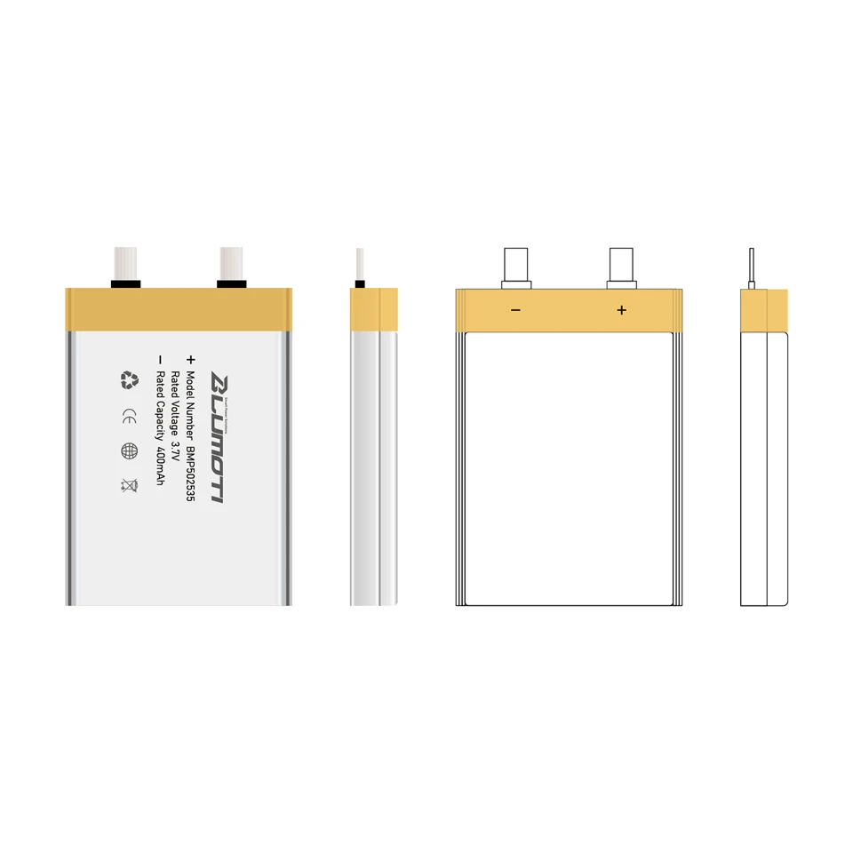BMP502535-400mAh-3.7V