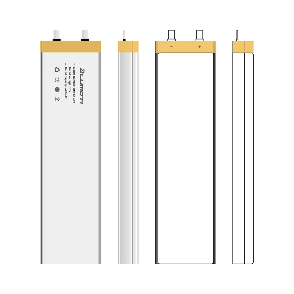 BMP551659-420mAh-3.7V