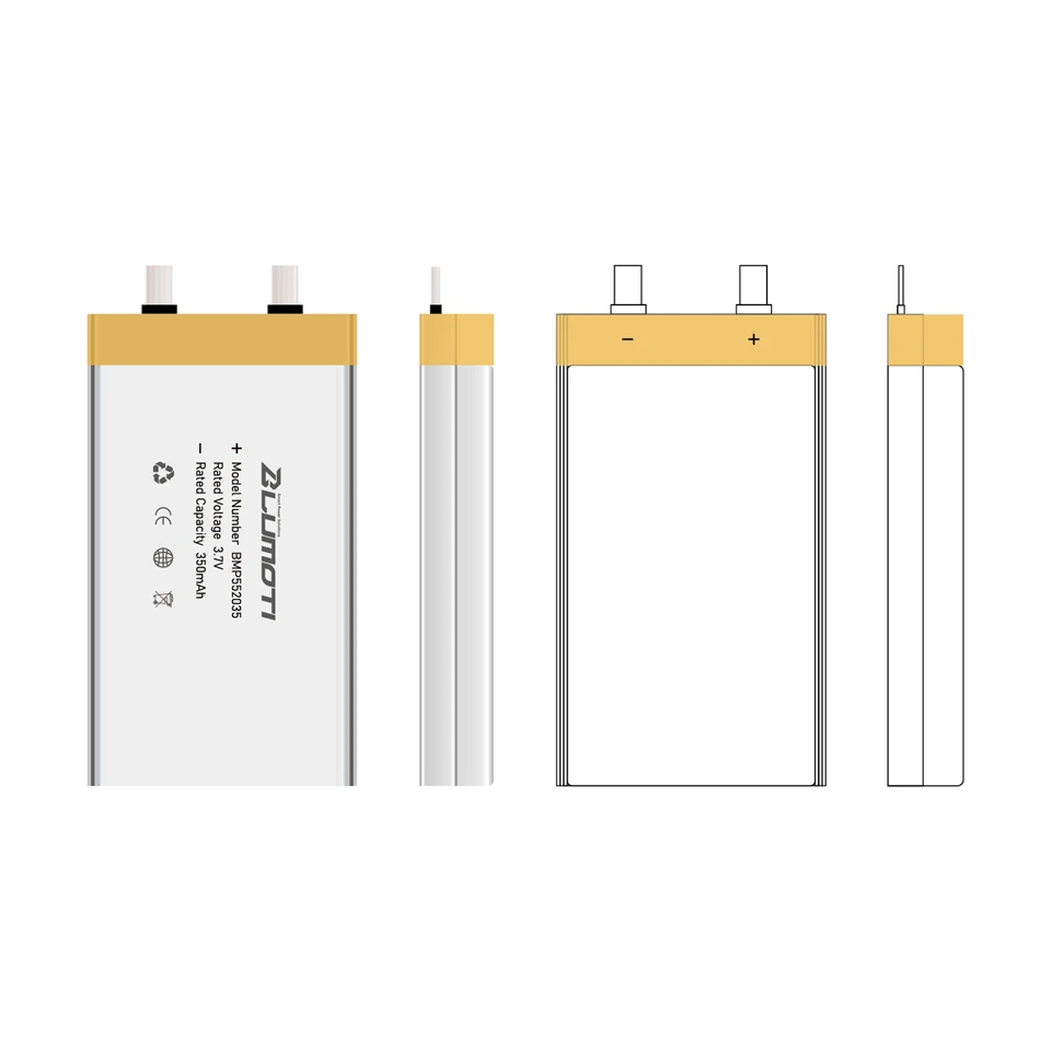 BMP552035-350mAh-3.7V