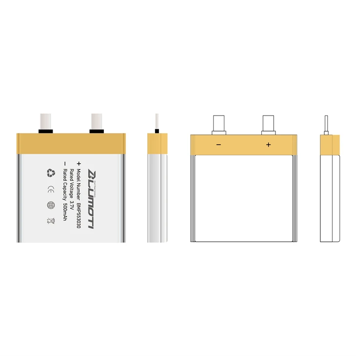 BMP553030-500mAh-3.7V