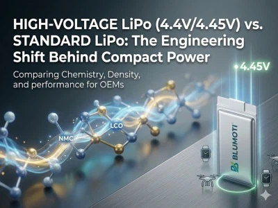 High-Voltage LiPo (4.4V/4.45V) Vs. Standard LiPo: The Engineering Shift Behind Compact Power